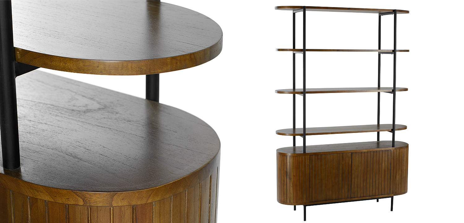 Стеллаж Rockwell Wood Rack Стеллаж Rockwell Wood Rack - Loft-Concept в Воронеже