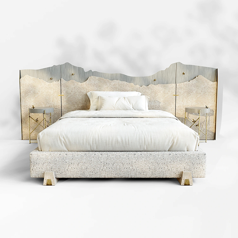 Кровать Okinawa Бежевый Лазурь в Воронеже | Loft Concept 