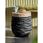 Приставной столик с фактурой под натуральное дерево Immortality варинант исполнения - 5 | Loft Concept в Воронеже