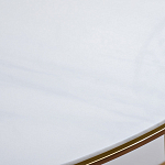 Консоль приставная полукруглая на основании золотого цвета Interior Accent варинант исполнения - 3 | Loft Concept в Воронеже