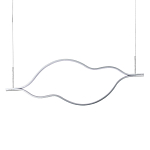 Подвесной светильник волнообразный изогнутый на двух тросах 123 см Spiral Lighting варинант исполнения - 1 | Loft Concept в Воронеже