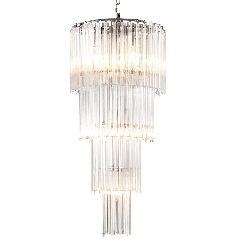 Люстра Chandelier Alpina S Никель Прозрачный (Transparent) в Воронеже | Loft Concept 