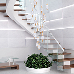 Большая каскадная люстра с хрустальными подвесками Esme Drops Crystal Brass Cascade Chandelier 25 варинант исполнения - 2 | Loft Concept в Воронеже