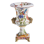 Ваза из фарфора с бронзовыми Овнами Bronze Aries варинант исполнения - 2 | Loft Concept в Воронеже