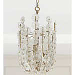 Подвесной светильник декорированный цветами из стекла Lightness of Flowers варинант исполнения - 3 | Loft Concept в Воронеже