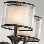 Люстра с белыми тканевыми абажурами в прозрачных стеклянных цилиндрах Kichler варинант исполнения - 21 | Loft Concept в Воронеже