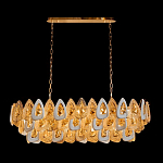 Люстра овальная с многослойными белыми и прозрачными подвесками Character Chandelier варинант исполнения - 1 | Loft Concept в Воронеже