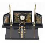 Настольный письменный набор из камня офиокальцит и змеевик Successful Leader варинант исполнения - 1 | Loft Concept в Воронеже