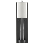 Бра на прозрачном штативе с тканевым абажуром в форме цилиндра Conciseness варинант исполнения - 4 | Loft Concept в Воронеже