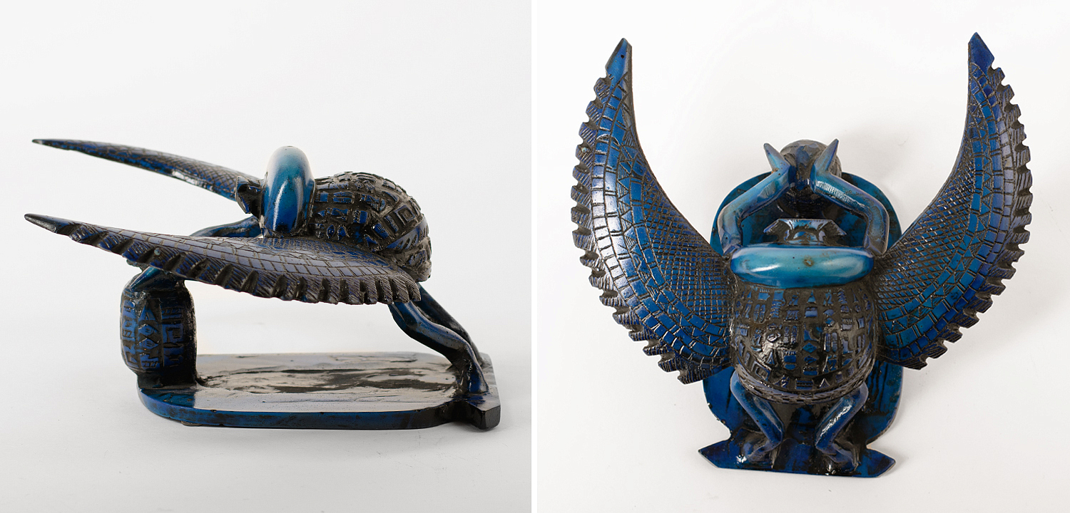 Статуэтка Скарабей Scarab Beetle with Wings blue Статуэтка Скарабей Scarab Beetle with Wings blue - Loft-Concept в Воронеже
