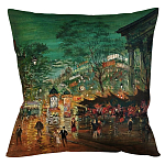 Подушка декоративная Париж ночной Impressionism in Art варинант исполнения - 1 | Loft Concept в Воронеже