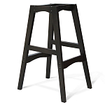 Барный стул со спинкой и подлокотниками на 4-х деревянных ножках Douglas Rhombus Бирюзовый Велюр варинант исполнения - 3 | Loft Concept в Воронеже