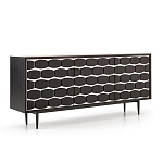 Дизайнерский комод чёрный с фактурным фасадом Billy варинант исполнения - 1 | Loft Concept в Воронеже