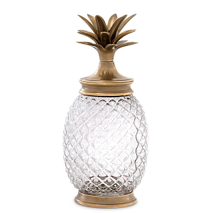 Ваза с крышкой Eichholtz Jar Hayworth brass