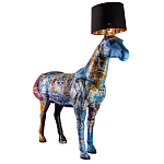 Большой Торшер Лошадь с ручной авторской росписью Feral Stallion варинант исполнения - 2 | Loft Concept в Воронеже