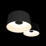 Потолочный светильник с 2-мя цилиндрическими абажурами серого и черного цвета Urban Dome варинант исполнения - 6 | Loft Concept в Воронеже