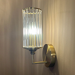 Бра с цилиндрическим рифленым стеклянным плафоном Jeanette варинант исполнения - 5 | Loft Concept в Воронеже