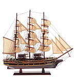 Декоративная модель деревянного коричневого парусника в подарочной упаковке With The low варинант исполнения - 1 | Loft Concept в Воронеже