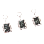 Зеркало брелок складное двухстороннее из натурального камня Серафинит Stone Mirrors варинант исполнения - 4 | Loft Concept в Воронеже