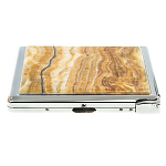 Портсигар с газовой зажигалкой из натурального камня Оникс Stone Cigarettes Cases варинант исполнения - 5 | Loft Concept в Воронеже
