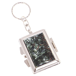 Зеркало брелок складное двухстороннее из натурального камня Серафинит Stone Mirrors варинант исполнения - 1 | Loft Concept в Воронеже