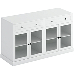 Широкая тумба с ящиками и стеклянными дверцами Percent Glass Cabinet варинант исполнения - 1 | Loft Concept в Воронеже