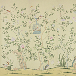 Обои ручная роспись Askew Verdigris  варинант исполнения - 4 | Loft Concept в Воронеже