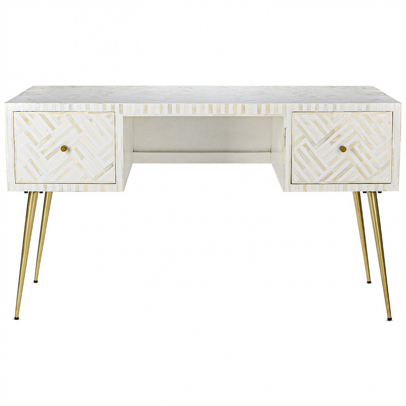 Стол Cream Indian Bone Inlay table Кремовый в Воронеже | Loft Concept 