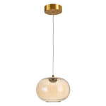 Подвесной светильник с янтарным рифленым стеклянным плафоном Ferm Living варинант исполнения - 2 | Loft Concept в Воронеже