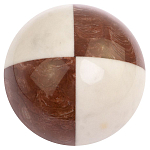 Шар декоративный из натуральных камней Лемезит и Мрамор Белый Natural Stone Spheres варинант исполнения - 3 | Loft Concept в Воронеже
