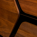 Высокий комод с узором из шпона на фасаде Sahara варинант исполнения - 5 | Loft Concept в Воронеже