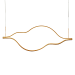 Подвесной светильник волнообразный изогнутый на двух тросах 103 см Spiral Lighting варинант исполнения - 1 | Loft Concept в Воронеже