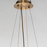 Люстра подвесная круглая с овальными подвесками из стекла дымчатого цвета Harlow Crystal Round варинант исполнения - 5 | Loft Concept в Воронеже