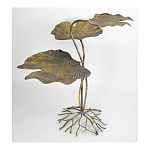 Столик приставной с тремя столешницами Тропические листья Tropical Forest gold варинант исполнения - 3 | Loft Concept в Воронеже