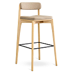 Барный стул из массива ясеня Elegant Ash Shape варинант исполнения - 3 | Loft Concept в Воронеже