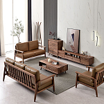 Тумба под телевизориз массива дерева TV Stand made of Walnut Wood варинант исполнения - 4 | Loft Concept в Воронеже