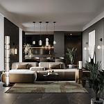 Подвесной светильник с прозрачным плафоном Jarrty 47 см варинант исполнения - 4 | Loft Concept в Воронеже