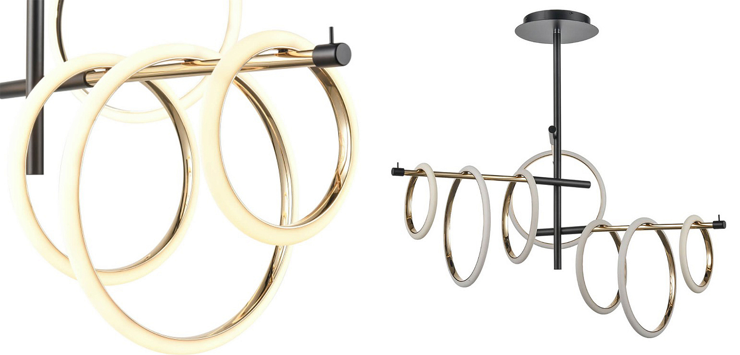 Люстра Jessenia Rings Chandelier 7 Люстра Jessenia Rings Chandelier 7 - Loft-Concept в Воронеже