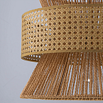 Подвесной светильник с абажуром из натуральных материалов Light Inside the Cell варинант исполнения - 9 | Loft Concept в Воронеже