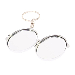 Зеркало брелок карманное двухстороннее из натурального камня Оникс Silver Stone Mirrors варинант исполнения - 3 | Loft Concept в Воронеже