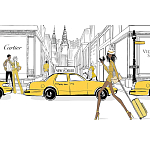 Megan Hess. New york: through a fashion eye варинант исполнения - 2 | Loft Concept в Воронеже