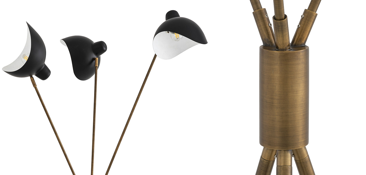 Торшер Eichholtz Floor Lamp Costner Торшер Eichholtz Floor Lamp Costner - Loft-Concept в Воронеже