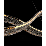 Люстра волнистой формы с фактурным хрустальным плафоном Light Delight варинант исполнения - 6 | Loft Concept в Воронеже