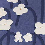 Подушка декоративная синяя с цветочным принтом Blossom Essence Emily варинант исполнения - 3 | Loft Concept в Воронеже