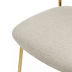 Стул барный широкой полукруглой спинкой на золотистых ножках Chair Smooth Shapes варинант исполнения - 5 | Loft Concept в Воронеже