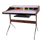 Письменный стол с 2-мя чёрными выдвижными ящиками и нишей с цветными разделителями Ballan варинант исполнения - 1 | Loft Concept в Воронеже