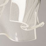 Подвесной светильник цилиндрической формы с прозрачным волнистым плафоном Wave Line варинант исполнения - 8 | Loft Concept в Воронеже