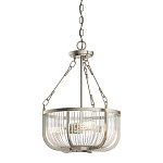 Люстра подвесная с чашеобразным плафоном из прозрачных стеклянных прутьев Kichler варинант исполнения - 1 | Loft Concept в Воронеже