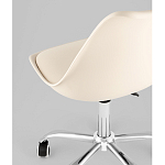 Офисный стул на металлическом основании EGGERY Beige пластик варинант исполнения - 3 | Loft Concept в Воронеже