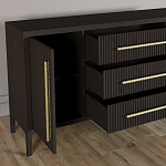 Буфет Primo с тремя ящиками и двумя фасадами Темный орех варинант исполнения - 6 | Loft Concept в Воронеже